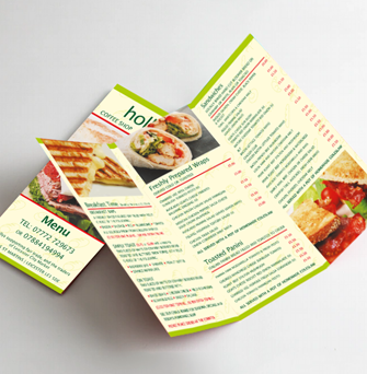 A3 Roll Fold Flyers 300gsm uncoated